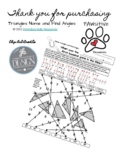 Triangles Name and Find Missing Angles (with Christian Bib