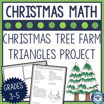 Preview of Triangles and Angles Christmas Tree Farm Geometry Craftivity