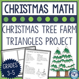 Triangles and Angles Christmas Tree Farm Geometry Craftivity