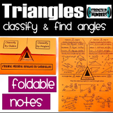 Triangles (classifying, finding angles) Foldable Notes Int