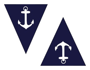 Preview of Triangles for DIY Nautical Banner