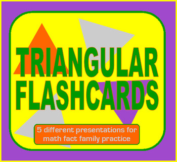 Preview of Triangular Multiplication Flash Card Slide Shows