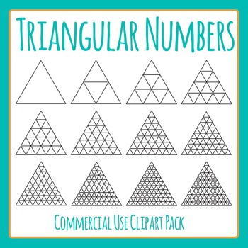 Triangular Numbers Triangle Grid Tesselation Math Clip Art Clipart