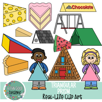 Triangular Prism Real-Life Shape Clip Art by A Few Good Designs by ...