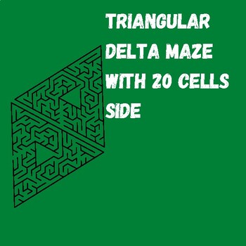 Preview of Triangular delta maze with 20 cells side/Soulition