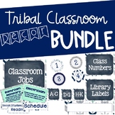Tribal Classroom Decor Bundle (Navy, Teal, White)