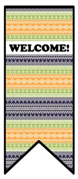 Preview of Tribal Door Décor, 2 by 5 feet approx. Large Posters, Instant Classroom Décor