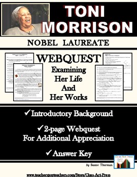 Toni Morrison: WebQuest Tribute to Her Life and Works | Distance Learning