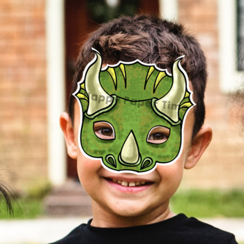 triceratops face paint