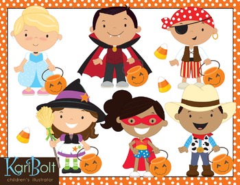 Preview of Trick Or Treat Halloween Clip Art