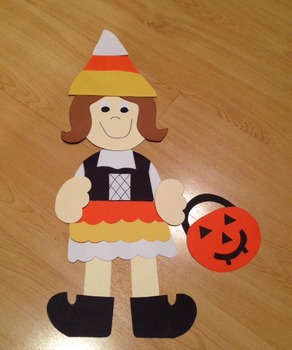 Trick Or Treating Kids -Candy Corn Witch Craft by Teach from the heART