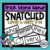 Trick/Sight Word Game (Level 1: Units 2-14)-First Grade Si