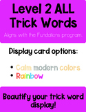 Trick Word Displays