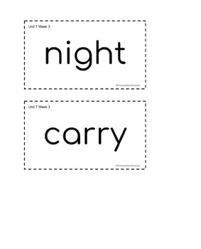 Preview of Trick Word Flash Cards: Second Grade
