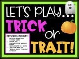 Trick or Trait! Spooky Halloween Character Trait Practice 