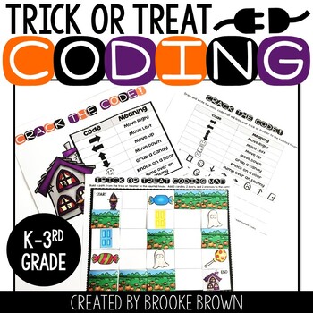 Preview of Trick or Treat Coding (Halloween Unplugged + Digital Coding) 