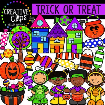 Preview of Trick or Treat: Halloween Clipart {Creative Clips Clipart}