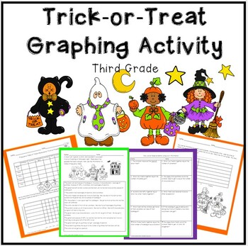 Preview of Trick-or-Treat Graphing and Problem Solving Activity