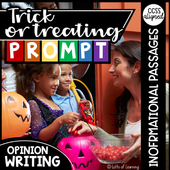 Preview of Halloween Opinion Writing Prompt Informational Text Passages - Graphic Organizer