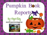 Trick or Treat Pumpkin Book Reports