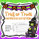 Trick or Treat Sentence Scramble | Sight Word & Handwritin