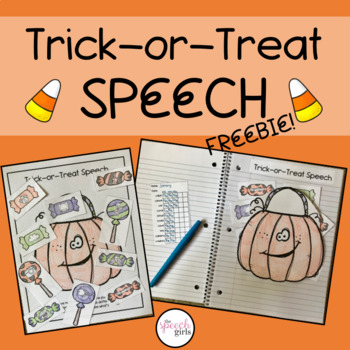 Preview of Trick or Treat Speech FREEBIE
