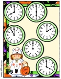 Trick or Treat Time Hourly File Folder Game