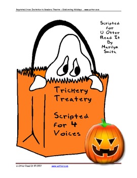 Preview of Readers Theatre: Trickery Treatery - A SCRIPT FOR HALLOWEEN