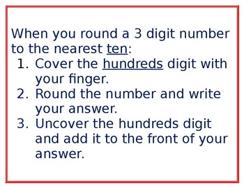 Preview of Tricks for Rounding 3 digit Numbers