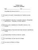 Trickster Story Self Assessment Checklist