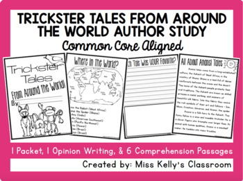 Preview of Trickster Tales from Around the World Author Study (Common Core Aligned)