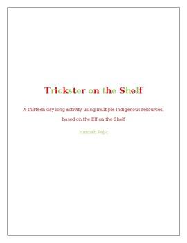 Preview of Trickster on the Shelf Unit Plan (Based on the Elf on the Shelf)