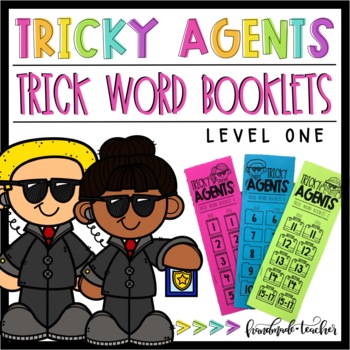 Preview of Tricky Agent Trick Word Booklets: Level 1