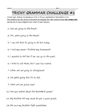 Tricky Grammar Challenge #1 and #2