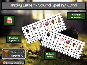 Preview of Tricky Letter - Sound Spelling Card