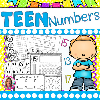 Preview of Tricky Teens - Teen Numbers Worksheets Kindergarten Math Teen Number Activities