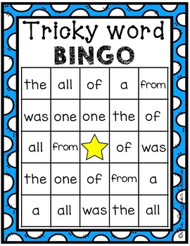 Tricky Word Bingo CKLA Unit 8 by Kids and Coffee | TpT