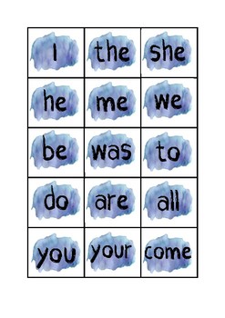 Tricky Word roll & write printable game by CreativeClassroomInspiration