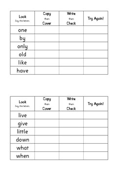 Tricky Words Worksheets by Jolly Study Square | Teachers Pay Teachers