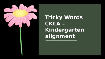 Preview of Tricky Words CKLA