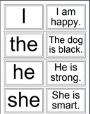 Tricky Words Flashcards red group