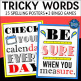 Tricky Words Spelling Posters and Bingo Game