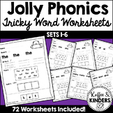 Tricky Words Worksheets Bundle | Jolly Phonics Supplement