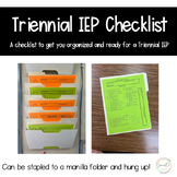 FREE Triennial IEP Checklist