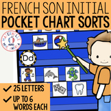 FRENCH Beginning Sound Pocket Chart Sorts Literacy Centre 