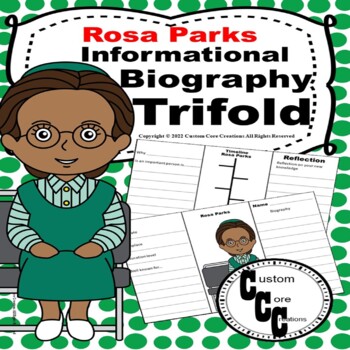 Preview of Trifold Rosa Parks