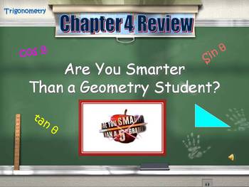 Preview of Trig 1.0 - 9.0 Review (Smarter Than a 5th Grader Game)