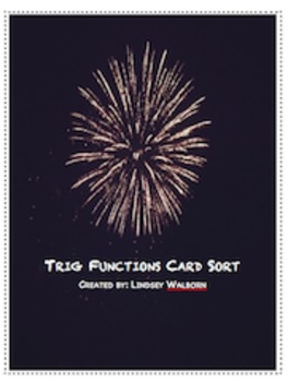 Preview of Trig Function Card Sort