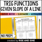 Trig Functions Using the Slope of a Line Guided Notes, Cla