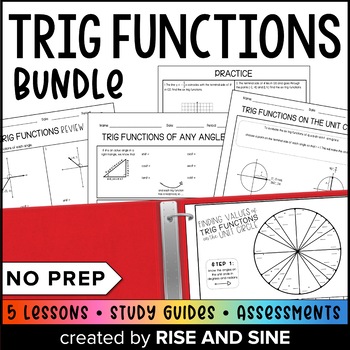 Preview of Trig Functions Unit Bundle